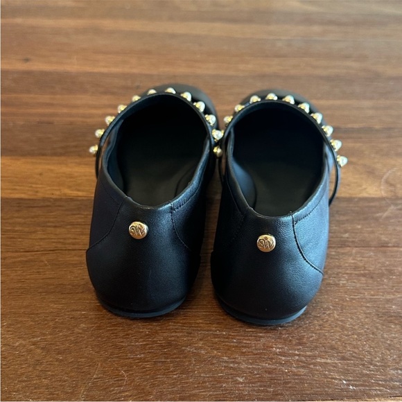 Stuart Weitzman Black Ari Pearl Ballet Flat Mary Janes Vintage Style - Picture 3 of 8